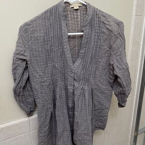 Forever 21 Gray Textured Blouse